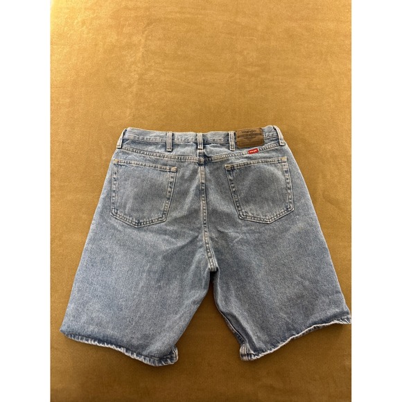 Wrangler Relaxed Fit Men's Denim Shorts Size 36 Blue Casual Cotton #585 - Picture 5 of 5